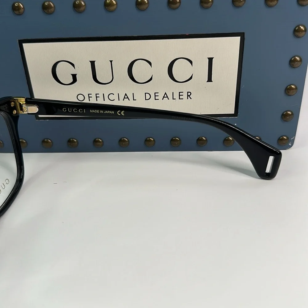 New Authentic Gucci Web GG0526O Full Rim Square Eyeglasses for Men